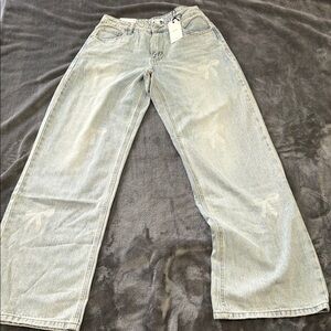 Forever 21 Light Blue Flare & Wide Leg Jeans